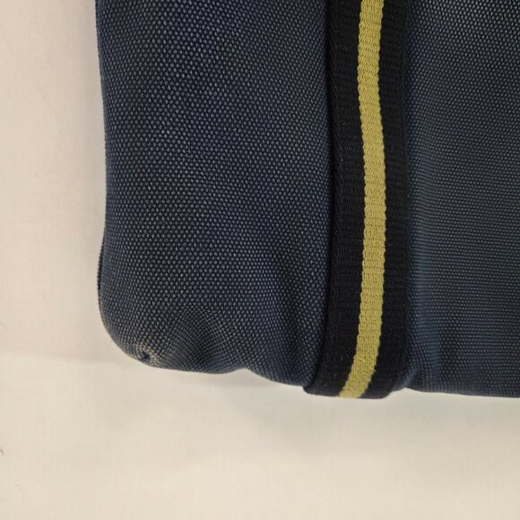 Tory Burch Large Pacey Book Tote Bag Blue Canvas Large Logo Purse - Picture 8 of 16